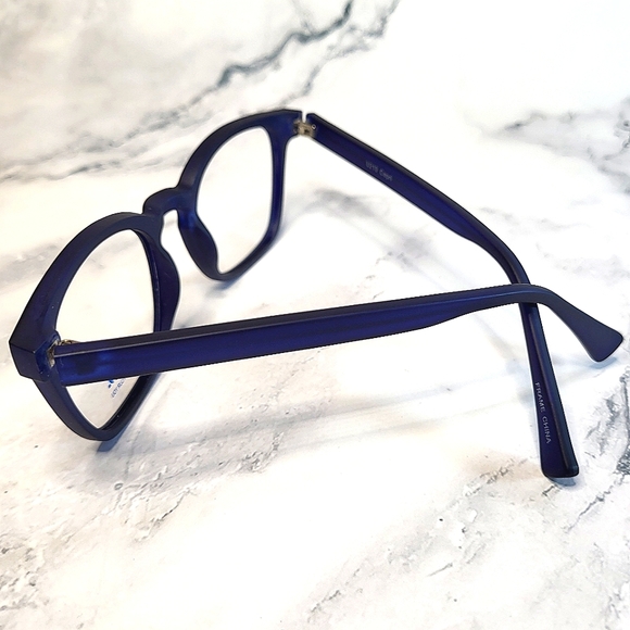 NEW Prescription-ready eyeglass frame, chunky blue, petite glasses 48-20-140 - Picture 3 of 5
